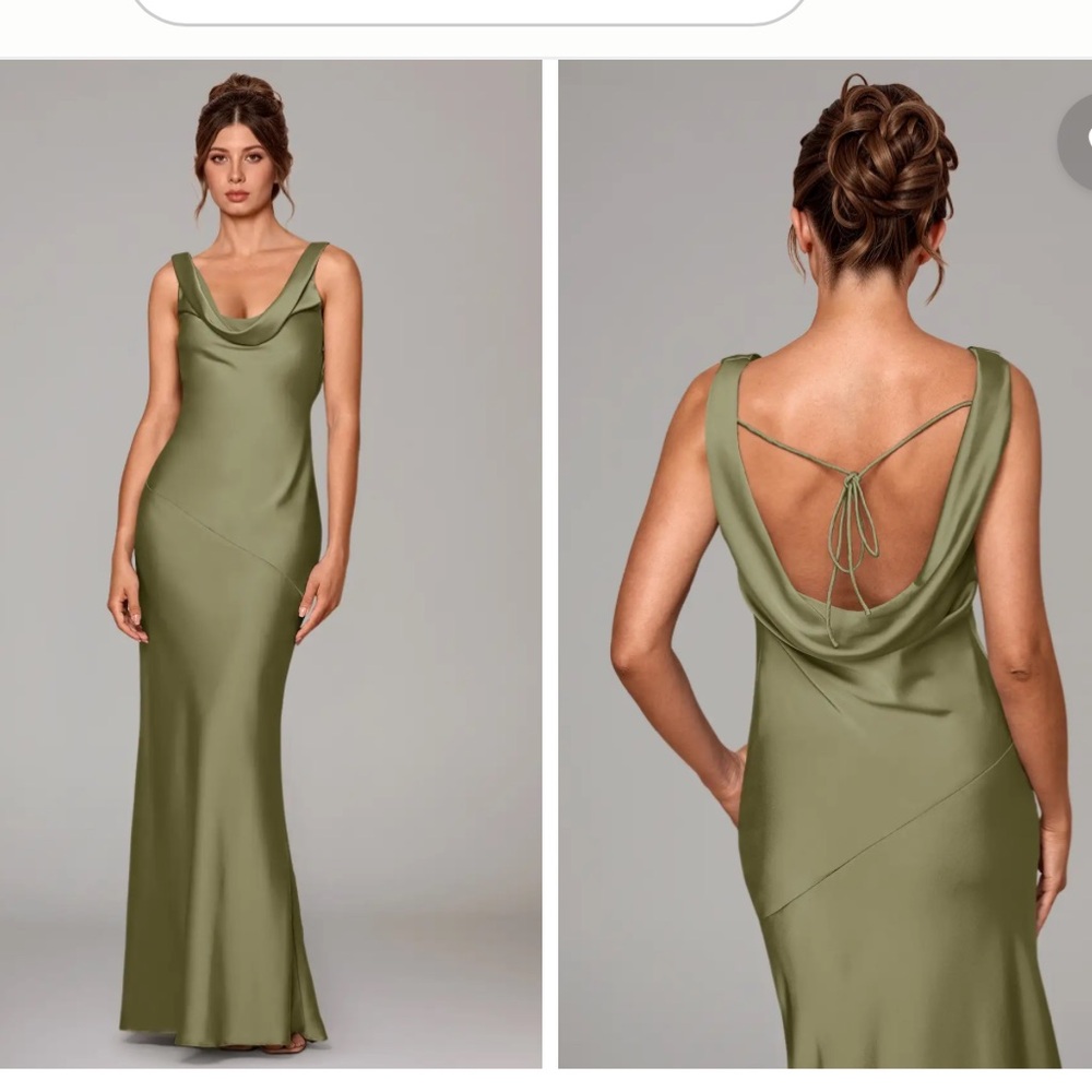 Azazie Rylina Dress in pistachio